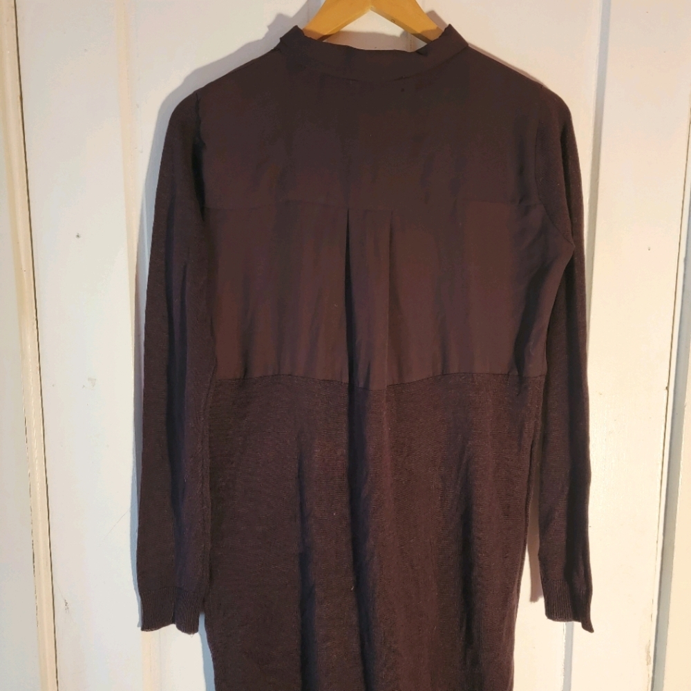 Atmosphere Purple Tunic Top ButtonDown Knit Bottom